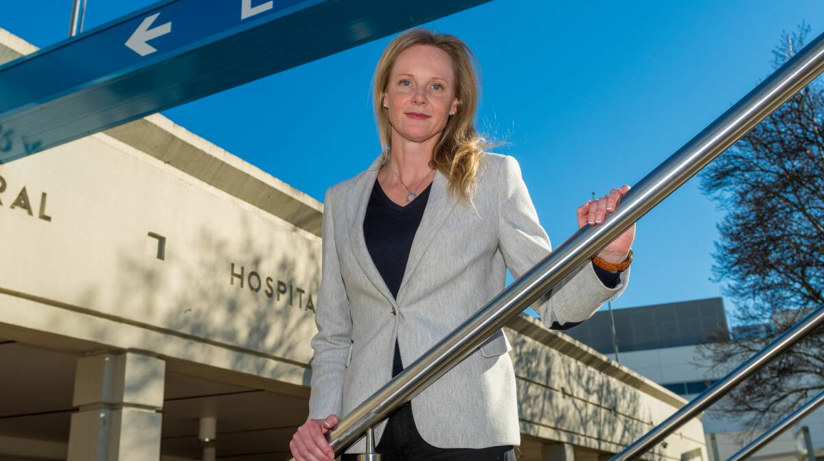 CHALLENGE ACCEPTED: Sarah Courtney is Tasmania's new Health Minister. With the state facing unprecedented demand, she says she won't shy away from the challenges ahead. Picture: Phillip Biggs 