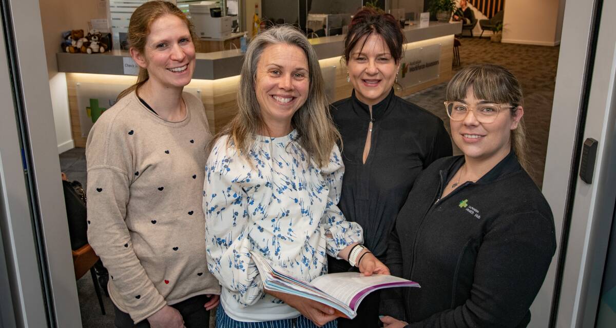 CARE: Launceston Women's Health Centre's Dr Claire Cugley, Dr Min Giffard, clinical services manager Kath Hinde, and office Manager Bek Scott. Picture: Paul Scambler 