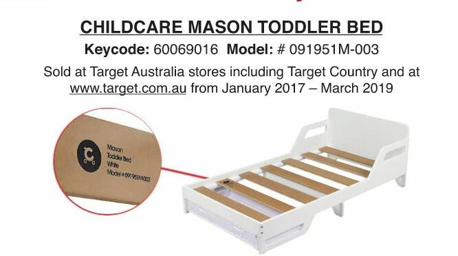 Target recalls Mason toddler bed over collapse risk