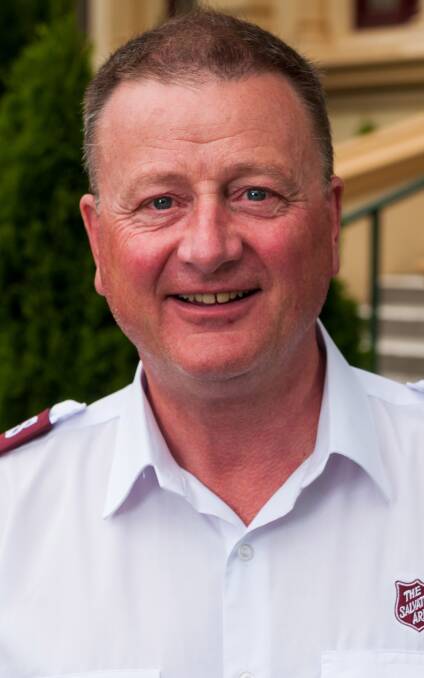 Kevin Lumb, the Salvation Army's area officer for Northern Tasmania. 