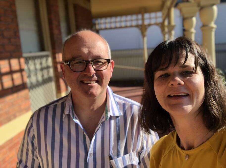 HOT TOPIC: Launceston colorectal surgeon Dr David Lloyd with Healthy Tasmania's Penny Terry, host of the new podcast Health Speak. Picture: Supplied 