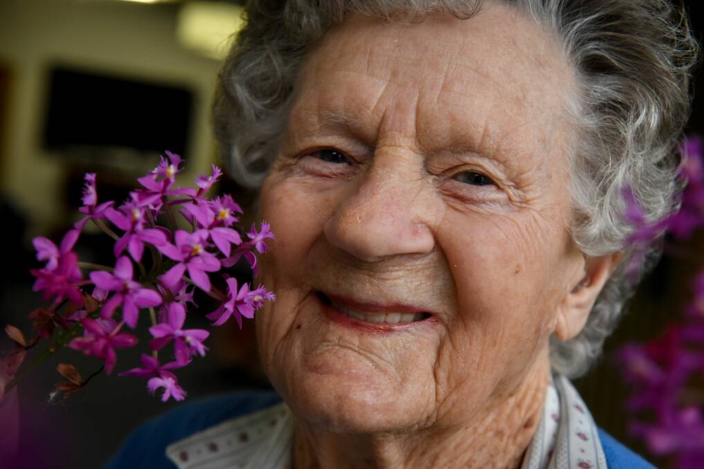 Dorothy Claridge, 88, of Regis Aged Care at Norwood. Picture: Paul Scambler 