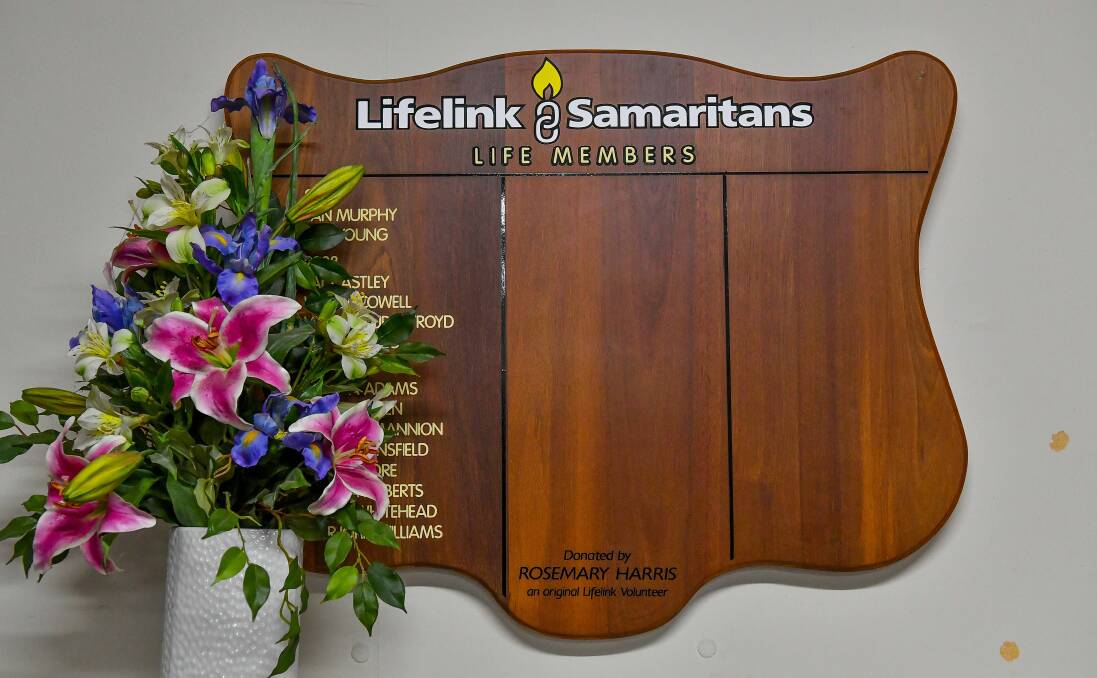 LifeLink Samaritans life membership board. Picture: Scott Gelston