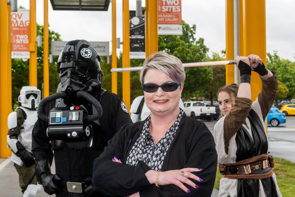 GET READY: City of Launceston council's general manager of creative arts and cultural services Tracey Puklowski at the Summer of Sci-Fi launch at QVMAG on Friday. Picture: Phillip Biggs 