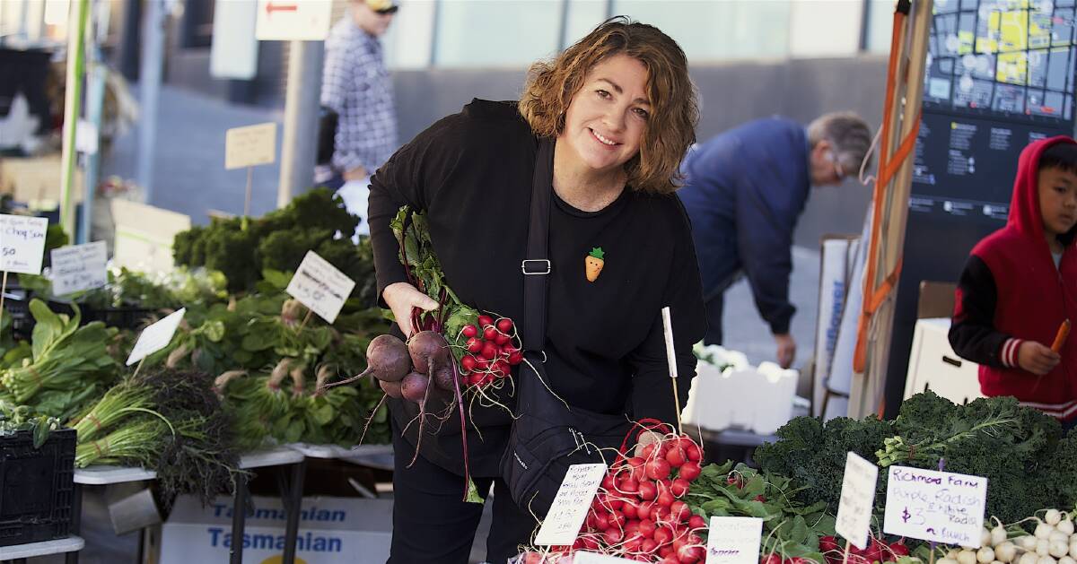 MISSION: Eat Well Tasmania state manager Leah Galvin is encouraging all Tasmanians to enjoy locally grown, seasonal produce. Picture: Karen Brown Photography