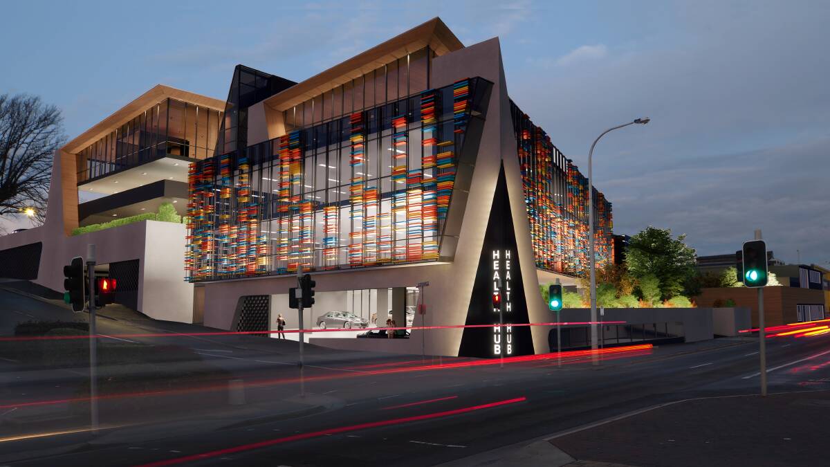 VISION: Plans to expand the Launceston Health Hub on Wellington Street into a first class medical precinct are before the council, with an innovative design plan from 6ty Degrees. Picture: Supplied/ 6ty Degrees. 