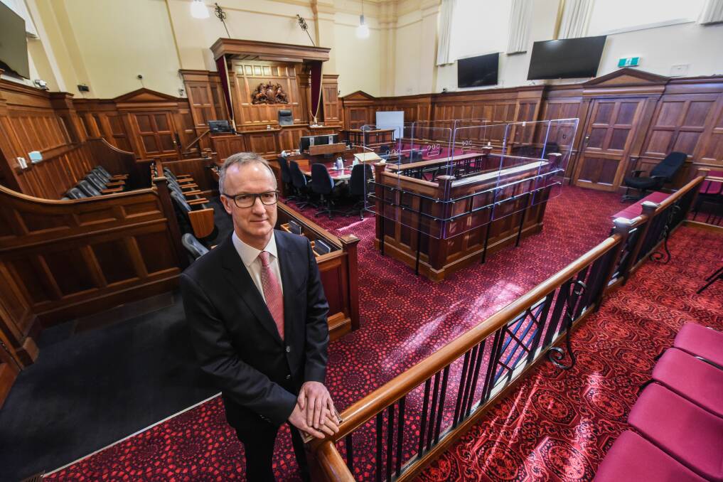 EXPLORE: Justice Robert Pearce will lead three tours of the Launceston Supreme Court on Saturday as part of Open Launceston. Pictures: Paul Scambler 