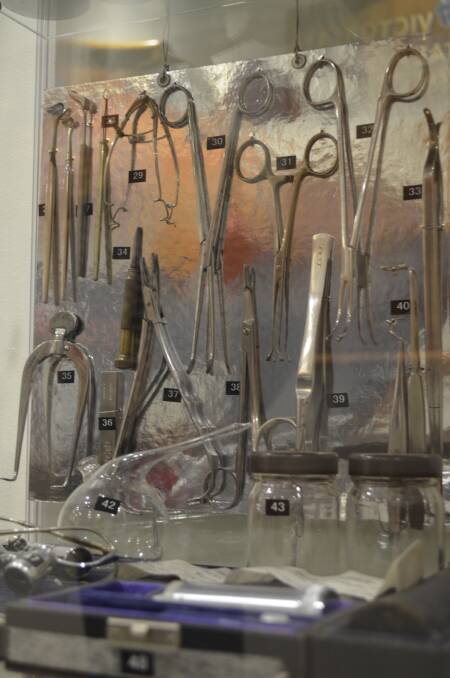 Former surgical tools are among the historical memorabilia to be found throughout the Launceston General Hospital. 