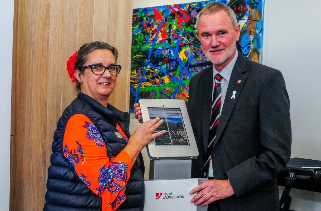 OPPORTUNITY: Northern Suburbs Community House manager Denise Delphin with City of Launceston mayor Albert van Zetten, at Wednesday's My Place My Future plan launch. Picture: Neil Richardson 