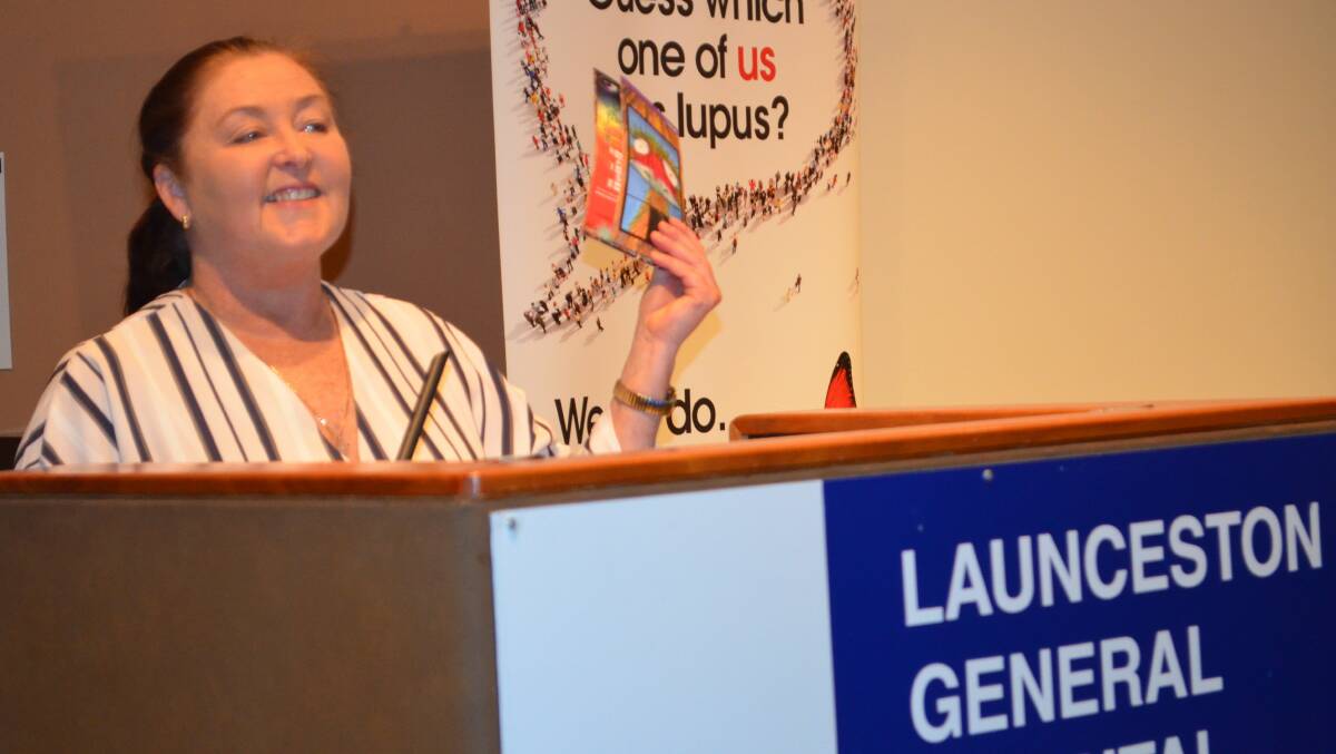 Autoimmune Resource and Research Centre chief executive Dr Marline Squance at Wednesday's Lupus Awareness Month presentation at Launceston General Hospital. Picture: Jessica Willard 