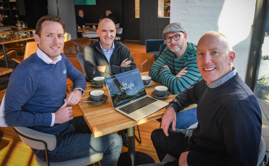Will McLoughlin, Craig Richman, Bede Clifton and Phil Cooper have formed Live Launceston, a platform and plan to capture families tired of big city living. 