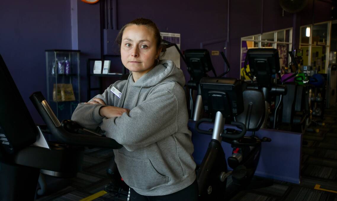 Anytime Fitness Launceston's Alison Baker in her now empty gym. Picture: Scott Gelston