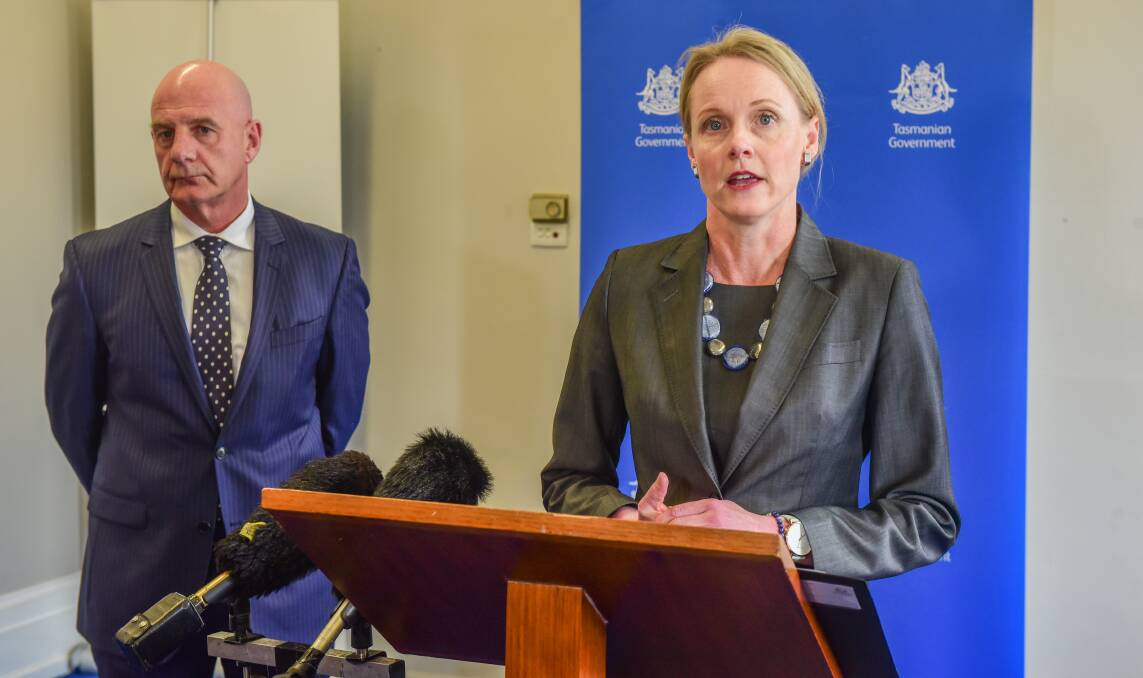 CONCERNS: Premier Peter Gutwein and Health Minister Sarah Courtney have announced the government will commission an independent investigation into allegations against former LGH nurse James Geoffrey Griffin. Picture: Paul Scambler 