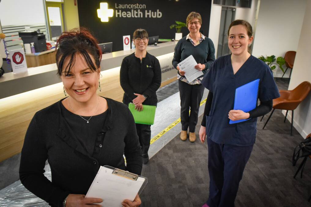SERVICE: Kath Hinde, Bek Scott, Dr Sue Mallett and Dr Katrina Tellesson of the soon to be opened Launceston Women's Health Clinic. Picture: Paul Scambler