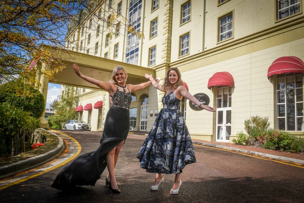 EXCITED: Launceston Make A Wish branch volunteer Ashley Thomas and Winter Ball organiser Taihlaura Denman-Francis at the Hotel Grand Chancellor. Picture: Paul Scambler