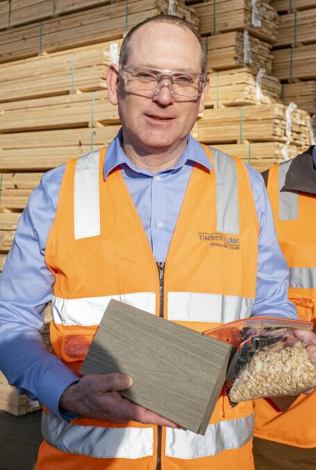 Timberlink's David Oliver says a global timber shortage is being felt in Tasmania. Picture: Craig George 