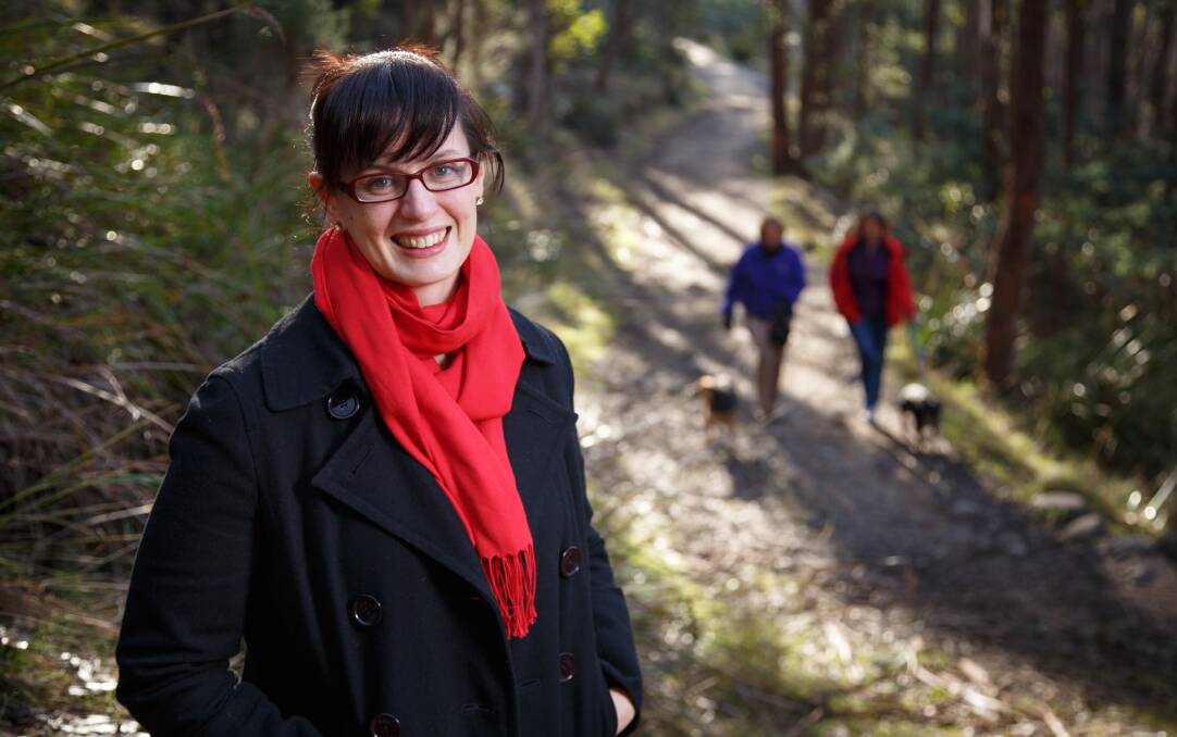 Associate Professor Verity Cleland is leading a study from the UTAS' Menzies Institute for Medical Research aimed at assessing and improving walkability in Tasmanias regional and rural communities. Picture: Peter Mathew 