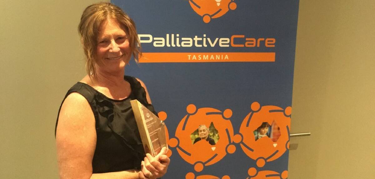 PROUD: Nurse Anne Gillespie has been recognised with 25 years of continuous service to Tasmanian health and excellence in palliative care.