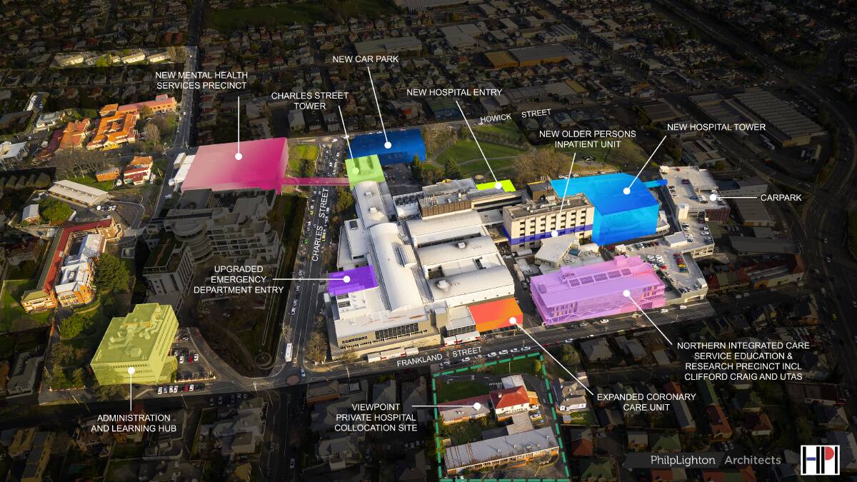 PLAN: The state government will today release the LGH draft masterplan. Picture: Supplied