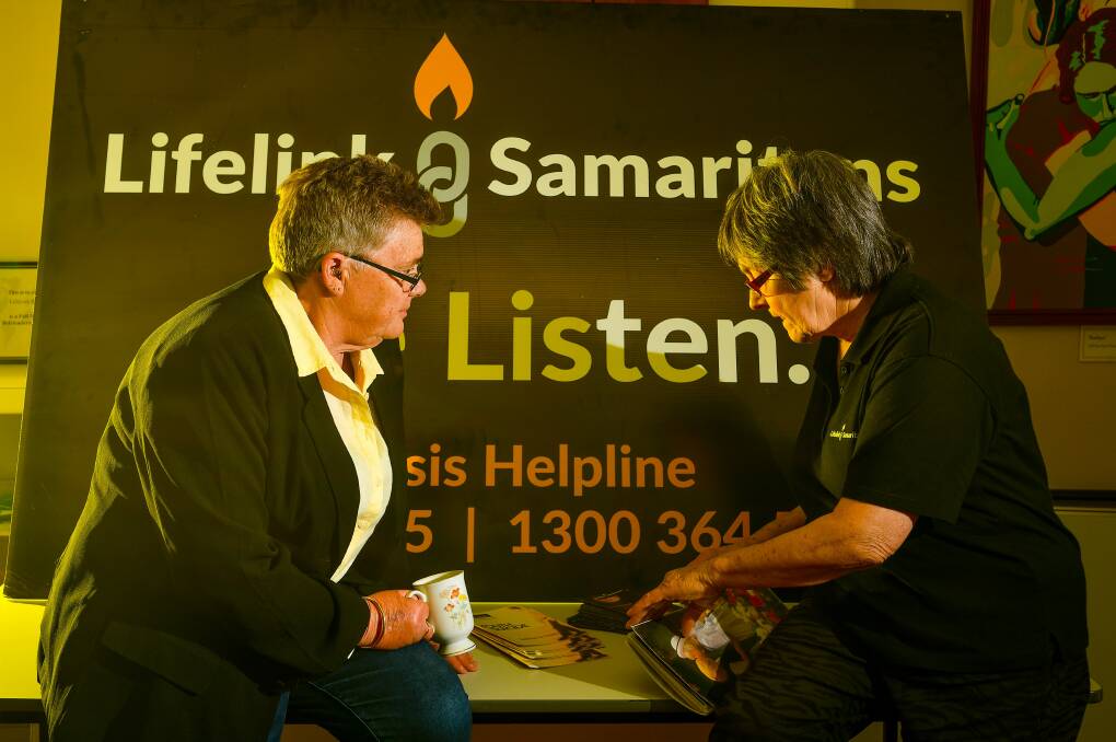 CARE: Lifelink Samaritans president Kim Brundle-Lawrence and vice-president Helene Whitehead. 
Picture: Scott Gelston