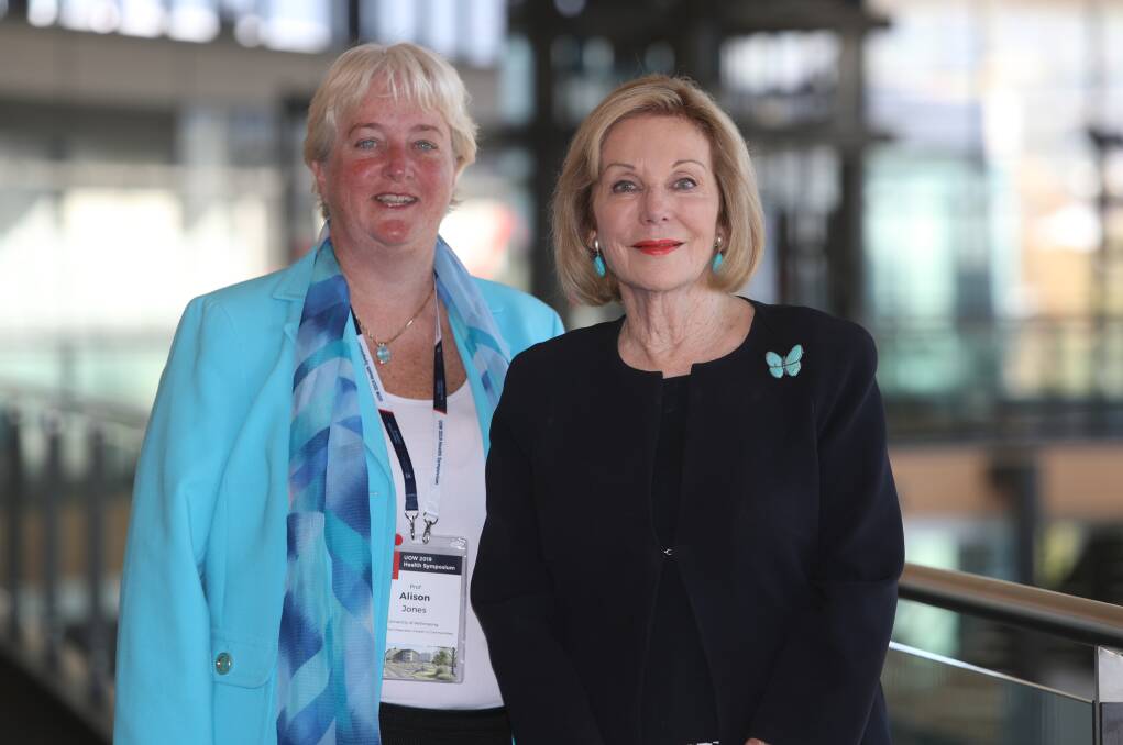 Future vision: UOW Deputy Vice-Chancellor (Health and Communities) Professor Alison Jones and media veteran Ita Buttrose are advocates for a person-centred health and aged care system. Picture: Robert Peet