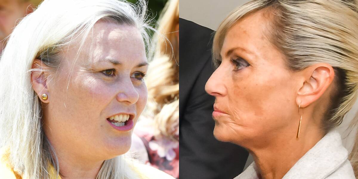 Braddon Labor MHA Anita Dow and Attorney-General Elise Archer. Pictures: File