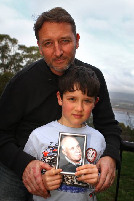 Nick Sallese and his son Ben. He last saw his dad Nick (Senior) in 2008. Picture: File