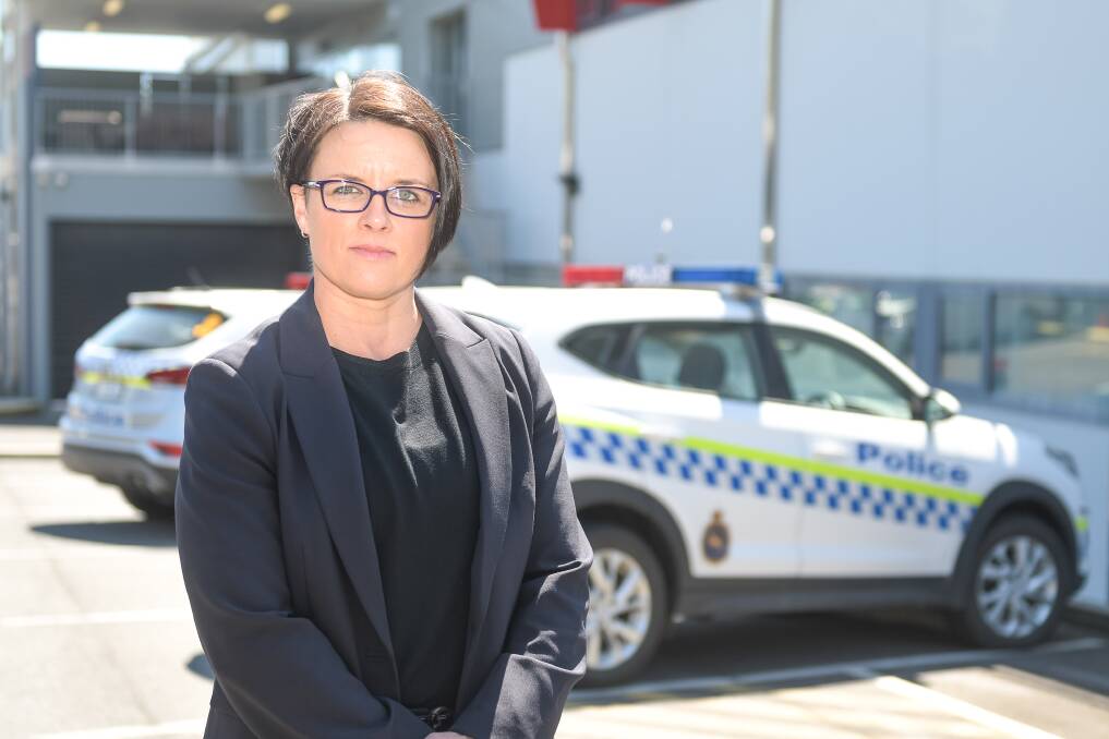 DETERMINED: Detective Sergeant Felicity Boyd has worked on the cold case of a missing Devonport woman for eight years, and is confident the truth is out there. Picture: Simon Sturzaker