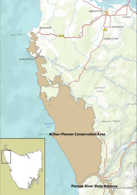 The Arthur-Pieman Conservation Area. Picture: Supplied