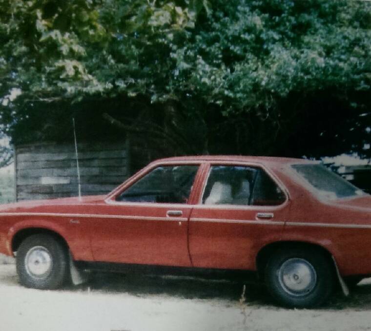  Ms Geertsema's 1977 red Holden Sunbird. Picture: File