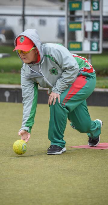 Thriller: Invermay's Rebecca Van Asch gave the Swampies victory over Longford with the last bowl of the match. Picture: Paul Scambler
