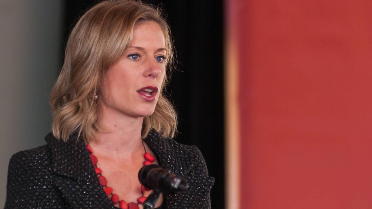 LABOR FORCE: Opposition Leader Rebecca White got the crowd going at the state Labor conference at George Town on Saturday, as she told the Hodgman government that Labor was ready to take them on at the next election.