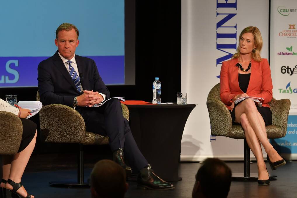 NEVER A DULL MOMENT: Premier Will Hodgman and Labor Leader Rebecca White going head-to-head during Tuesday night's Premier Debate.