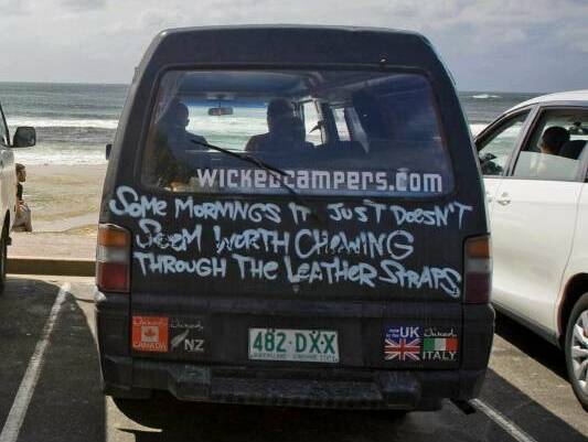 Offensive Wicked Campers vehicles outlawed