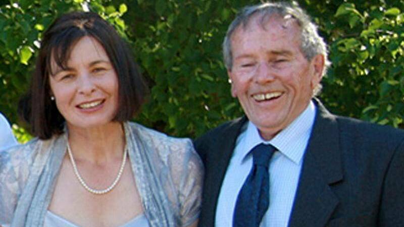 HAPPIER TIMES: Sue Neill-Fraser, with partner Bob Chappell prior to his 2009 murder.