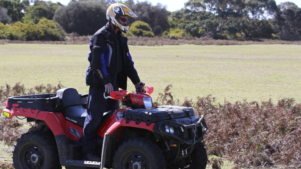 SAFETY FIRST: WorkSafe Tasmania and DPIPWE's Safe Farming program addresses on-farm safety issues, including sensible quad bike practice.