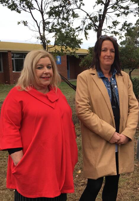 HIGH STAKES: Australian Education Union Tasmania president Helen Richardson and Clarendon Vale Primary School Association president Angela Sayer say they are "worried" the Gonski 2.0 funding deal will be bad for Tasmania.