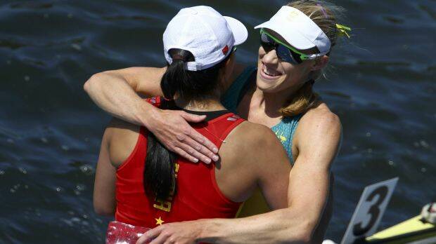 Rio Olympian Kim Brennan scoops pool at Rowing Australia 