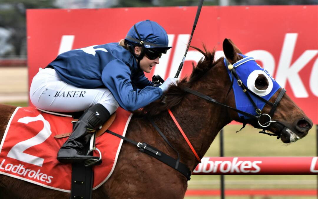STARS: Anonymous Source wins at Elwick on Sunday for two of the stars of 2021-22 jockey Chelsea Baker and trainer Siggy Carr. Picture: Peter Staples