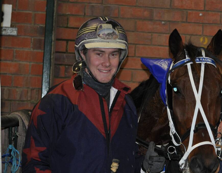 An unmasked Conor Crook who drove three winners on Devonport Cup night and trained another. File picture: Greg Mansfield