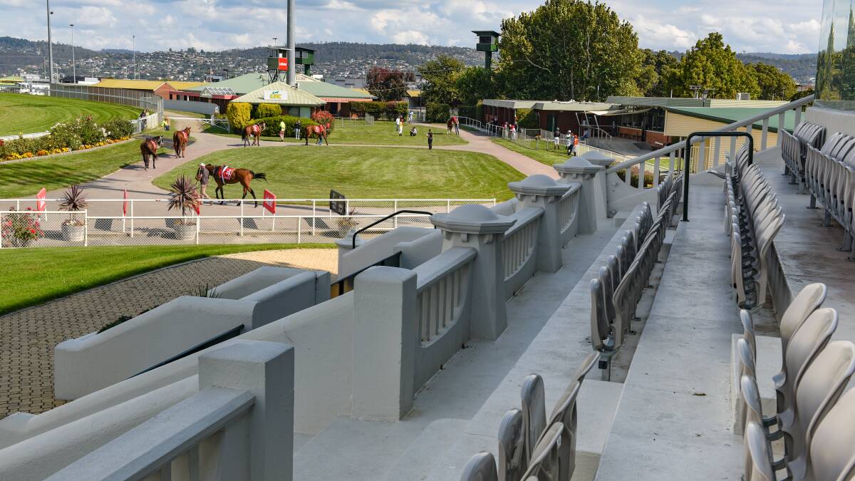 CROWD-FREE: Thoroughbred racing returns to Mowbray on Sunday but the grandstand will still be empty apart from a small number of people in the dining area. Picture: Paul Scambler