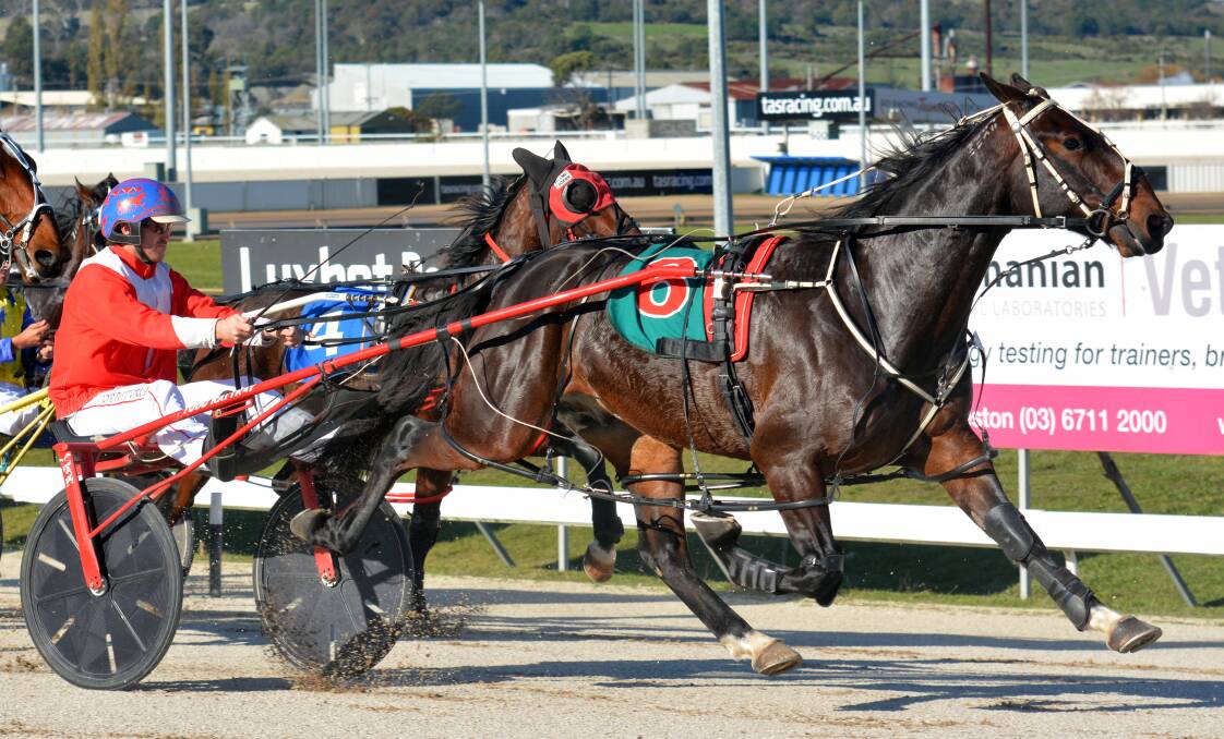 CLASS ACT: Izaha shows his winning style at Mowbray. He scored again in Devonport on Sunday night and may now have to head interstate. 