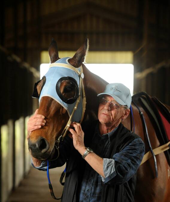 GREAT MATES: Longford trainer Mick Burles and cult hero The Cleaner.