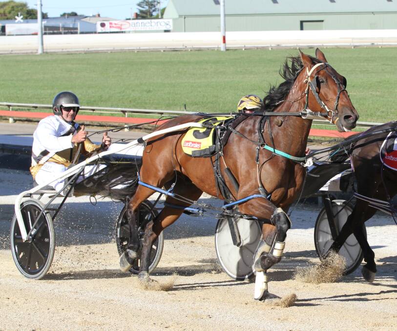 Ben Yole landed a double at Melton on Wednesday night with Denstown (pictured) and Nifty Jolt.