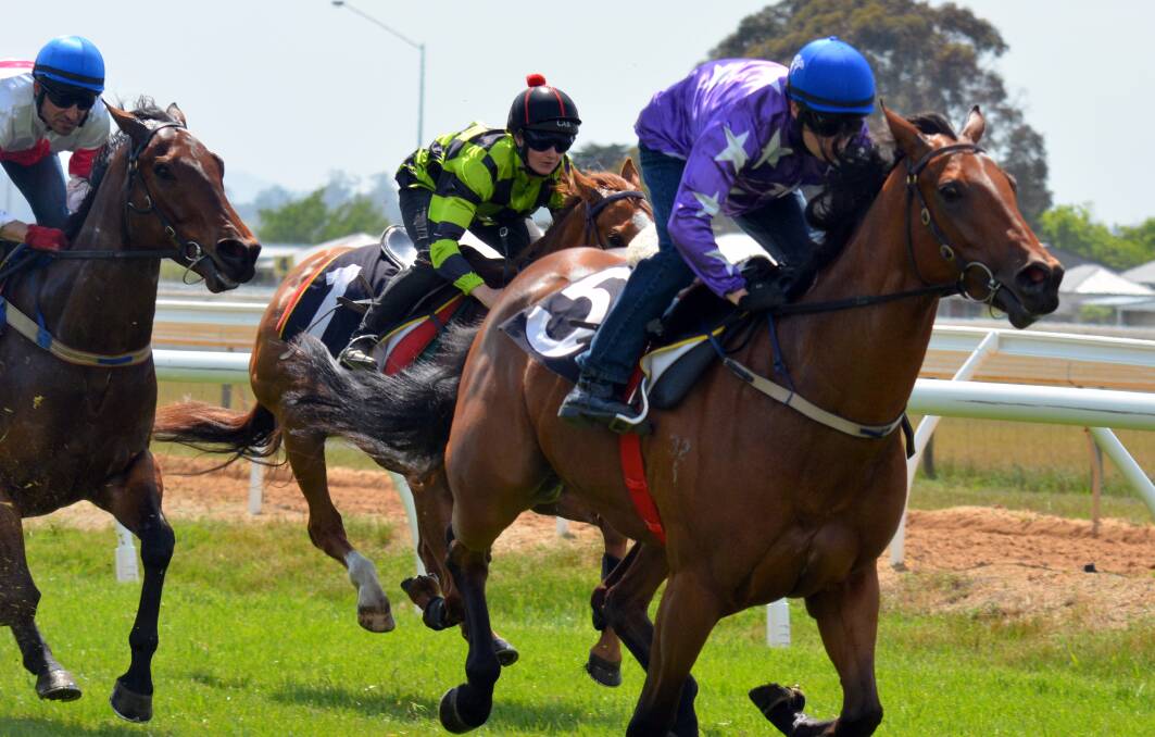 Kwai, ridden by Craig Newitt, wins a barrier trial
at Longford. Trials for all codes can
resume from next Monday.
