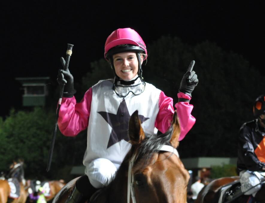 WORLD BEATER: Tasmanian jockey Raquel Clark won her first international race in Singapore on Sunday on a rank outsider. Picture: Greg Mansfield
