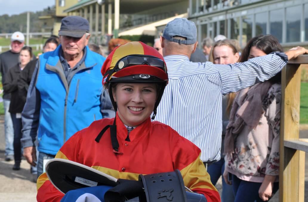 IN FORM: Apprentice Alex Patis and trainer Vern Poke (background) will be looking to continue a successful run at Mowbray tonight.