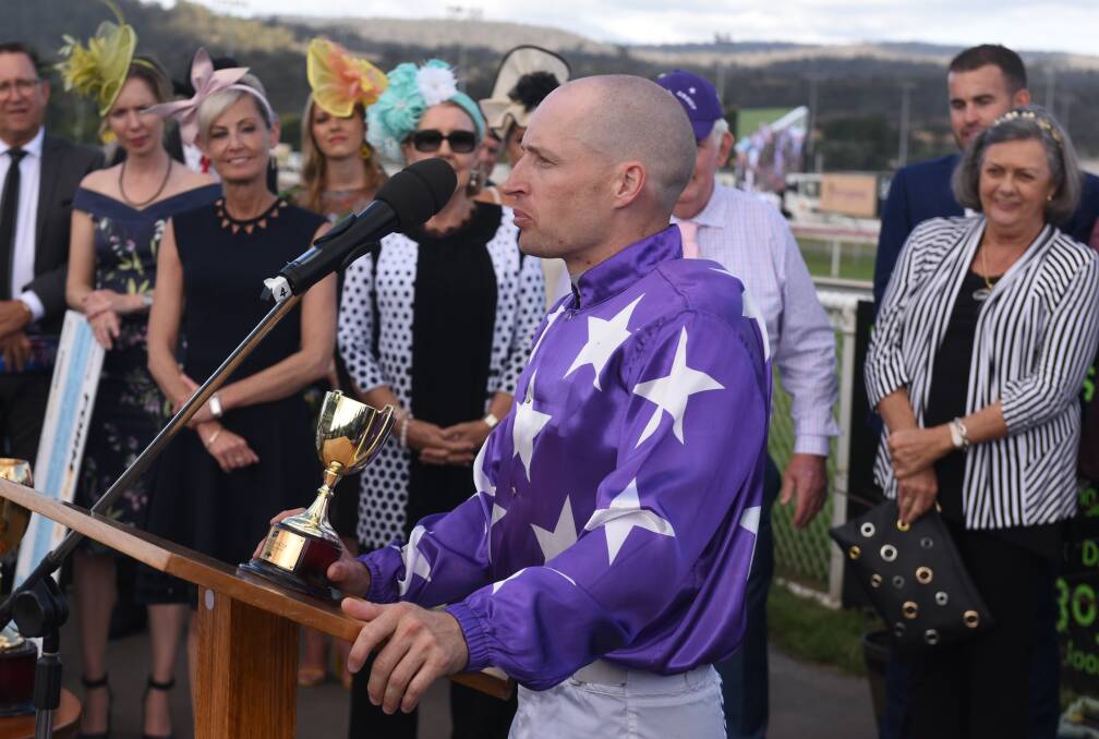 Craig Newitt with the 2019 Launceston Cup. He's confident of finishing ''top three'' again this year.