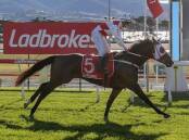 BRIGHT FUTURE: Popeye The Sailor, ridden by Anthony Darmanin, wins the $50,000 Autumn 3YO Classic at Elwick on Sunday.