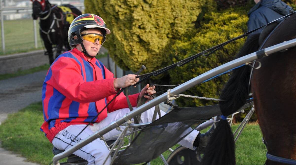 STILL DECIDING: Talented young Westbury reinsman Jack Laugher may have to move to Victoria to further his harness racing career. Picture: Greg Mansfield